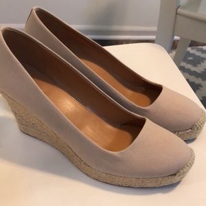 J. Crew Factory Canvas Espadrille Wedges